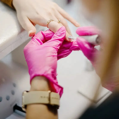 Fuchsia Nitrile Disposable Gloves 20/100PCS 3-mil Powder & Latex Free Household Cleaning Gloves for Cooking Kitchen Esthetician - Smarsty