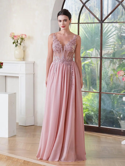 Spaghetti Straps Navy Blue A Line Evening Dresses 2025 Elegant Beaded Appliques Illusion Prom Gowns Formal Party Vestido De Gala - Smarsty