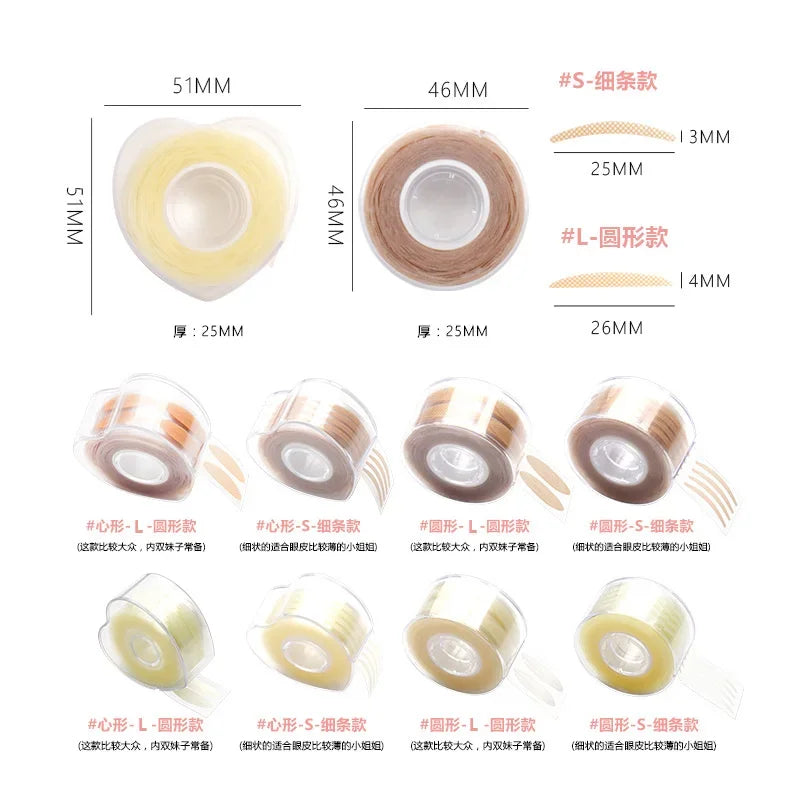 600 Pcs Double Fold Eyelid Tape For Invisible Lifting - Smarsty