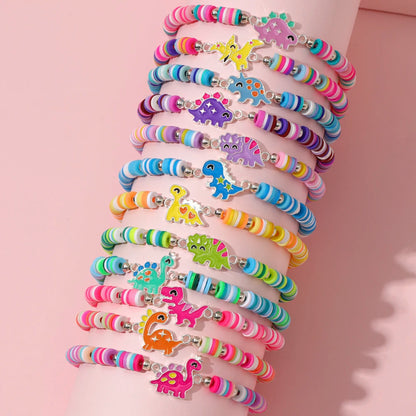 Unicorn Cat Flower Charm Beaded Bracelets Set - Smarsty