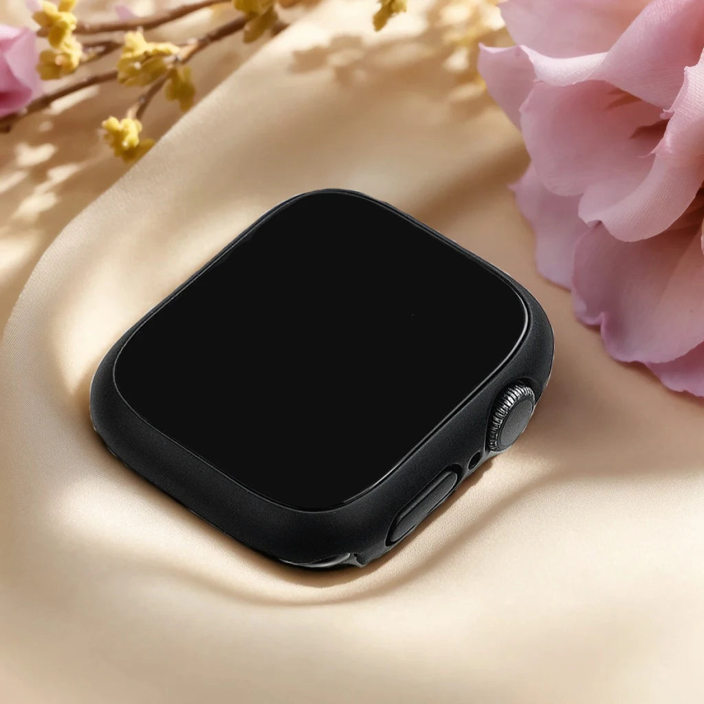 Tempered Glass+Case For Apple Watch 38mm 40mm 41mm 42mm 44mm 45mm 46mm Screen Protector Protective Cover iWatch 10 8 7 9 6 SE 5 - Smarsty