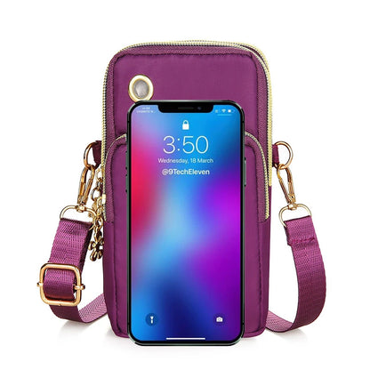 Womens Crossbody Phone Bag Mini Bag With Zipper Everyday Use - Smarsty