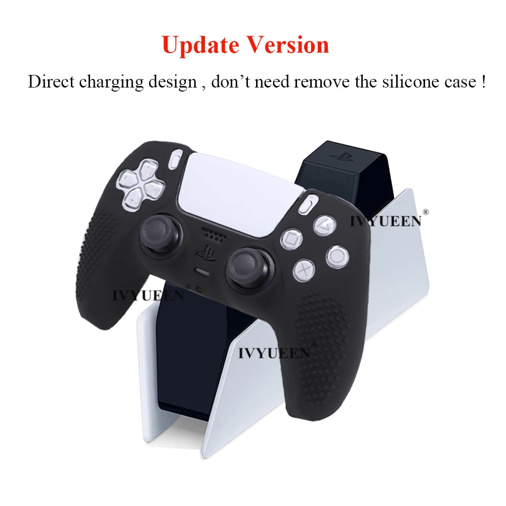 Ivyueen Anti-Slip Silicone Cover for PS5 Controller - Smarsty
