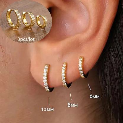 3 Piece Stainless Steel Star Drop Earrings Set for Women - Smarsty