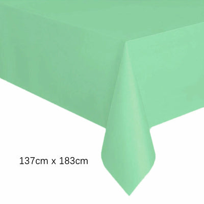 Disposable White Pink Tablecloth for Parties and Weddings - Smarsty