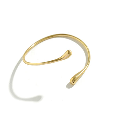 Vintage Water Drop Open Cuff Bracelet for Women - Smarsty