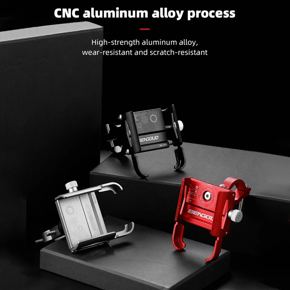 360 Degree Rotation Bike Phone Holder Mount Aluminum Alloy - Smarsty