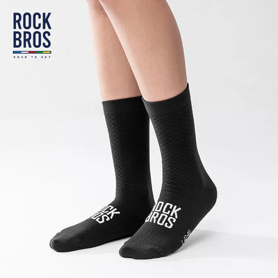ROCKBROS Cycling Socks Soothing Sport Socks Shock Absorbing Bike Socks Breathable Fabric High Elastic Outdoor Socks A pair - Smarsty