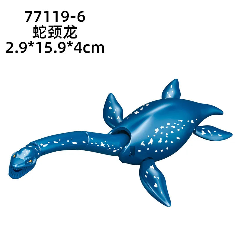 Jurassic World 3 Brutal Raptor Building Blocks Dinosaur Bricks Tyrannosaurus Indominus I-Rex Assemble Toy For Children by Smarsty