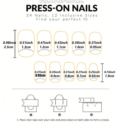 Pink Bowknot Stiletto Press On Nails 24PCS Full Cover - Smarsty