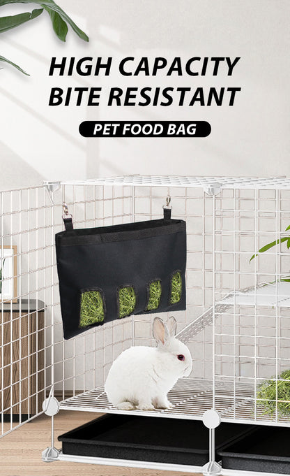Durable Hanging Rabbit Hay Bag Feeder Container - Smarsty