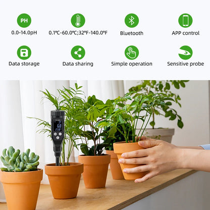 Smart Soil PH Meter with Bluetooth Data Logging - Smarsty