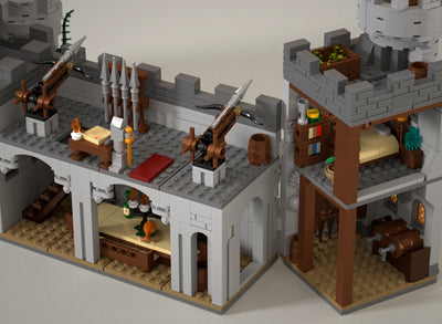 2484PCS Sword of Holy Spirit Castle Building Blocks Model Toys Sets Small Particle MOC Street View Bricks For Christmas Gifts