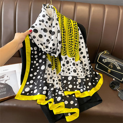 Large Silk Scarf for Women Soft Stylish Summer Wrap - Smarsty