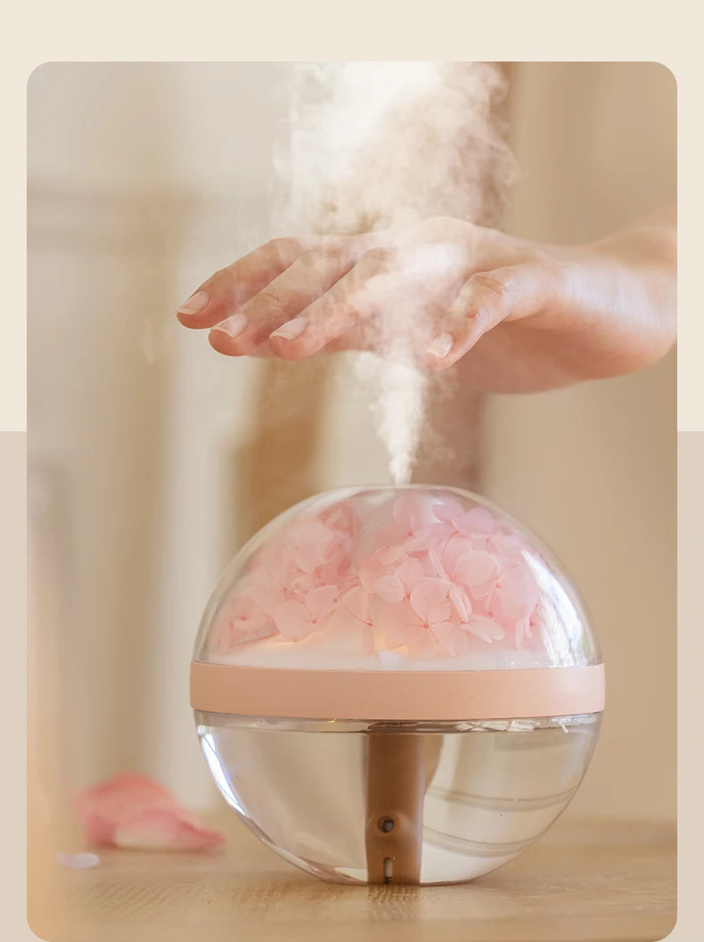 USB Rechargeable 270ML Air Humidifier with LED Light - Smarsty