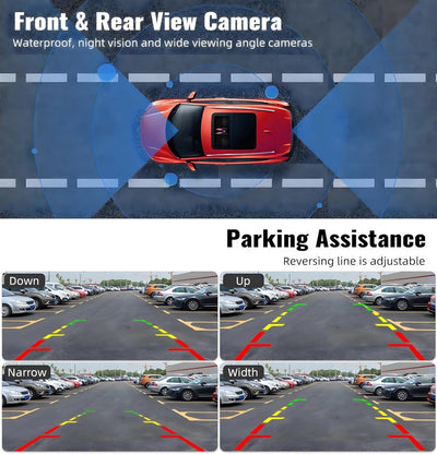4K Dash Cam With Rearview Mirror Display and GPS WiFi - Smarsty