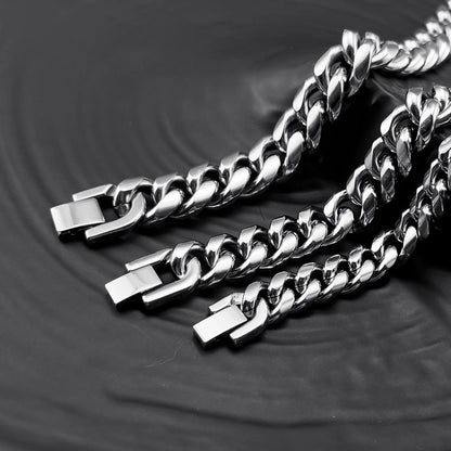 Vnox Stainless Steel Cuban Chain Bracelet for Men Women - Smarsty