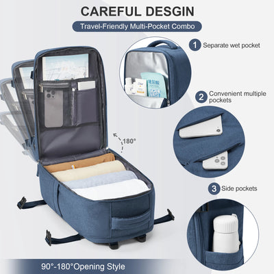 Travel Backpack Short Distance Airplane Ryanair Cabin Bag 40x20x25 Backpack Women Men leisure School Laptop Bag Carry on Luggage - Smarsty