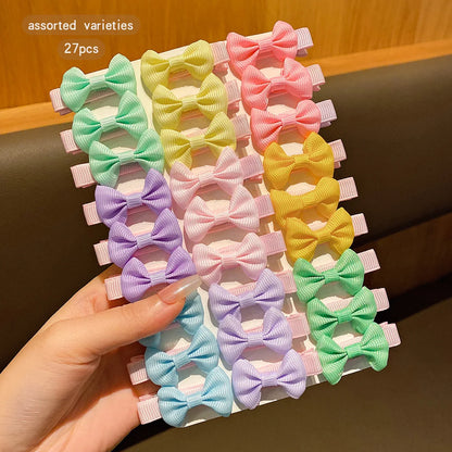 30 Colored Bow Hair Clips for Stylish Daily Use - Smarsty