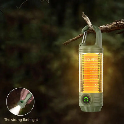1000LM Super Bright Outdoor Hiking Fishing Tent Lamp 1200mAh Rechargeable Dual Light Source Tent Light Outdoor Camping Lantern by Smarsty