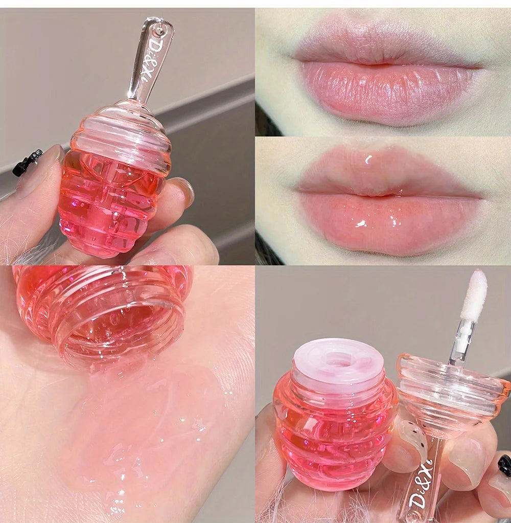Small Honeypot Lip Oil for Moisturizing Soft Lips - Smarsty