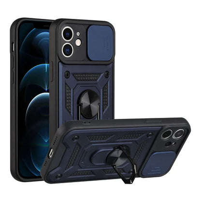 Rugged IPhone Defender Case With Camera Lens Protector - Smarsty