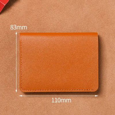 Classic Designer PU Leather Small Wallet for Men Short Simple Women's Purse Fashion Ultra Thin Credit Card Bag Coin Purse - Smarsty