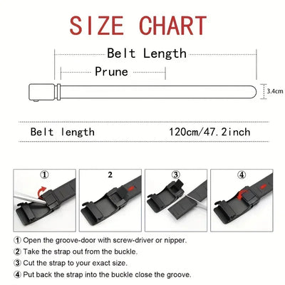 Canvas Tactical Belt For Men With Automatic Buckle - Smarsty