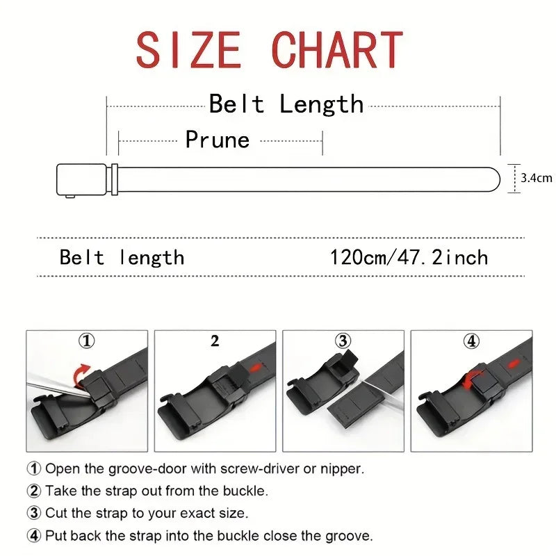 Canvas Tactical Belt For Men With Automatic Buckle - Smarsty