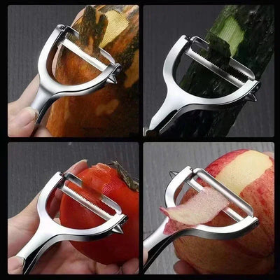 Vegetable Peeler Potato Carrot Peelers Stainless Steel Peeler with Ergonomic Non-Slip Handle & Sharp Blade Kitchen Tools by Smarsty