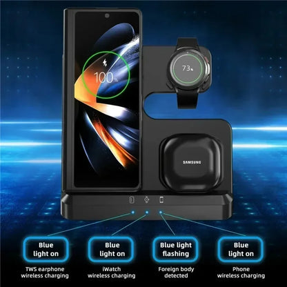 3 In 1 Magnetic Wireless Charger For Phone Watch Earbuds - Smarsty