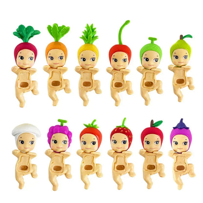 Angel Blind Box Toys Series Fruit and Vegetable Anime Figures Ornaments Dolls Children Gift Mobile Phone Accessories