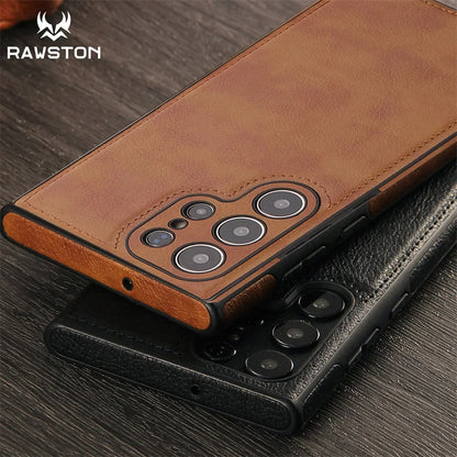 Premium PU Leather Shockproof Phone Case With Slim Bumper - Smarsty