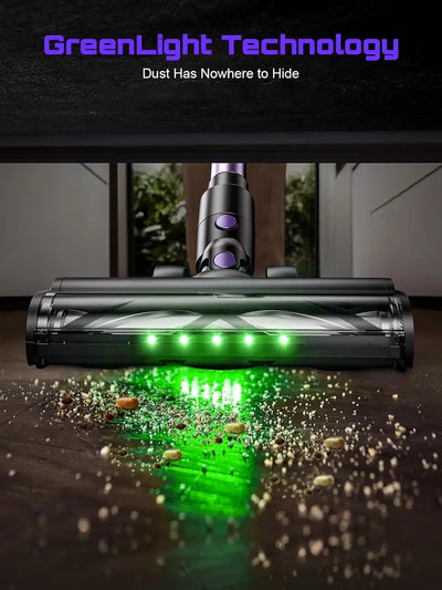 Cordless Vacuum Cleaner, 55Kpa/500W/45min 10 in 1 Powerful Stick Lightweight Vacuum Cleaner for Home Pet Hair/Hard Floor/Carpet - Smarsty
