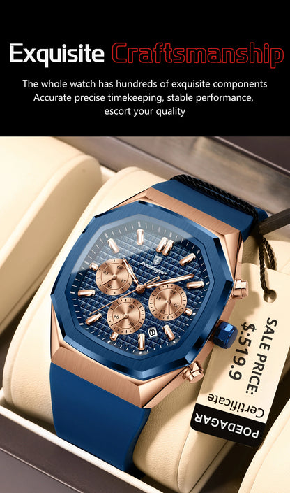 Waterproof Luminous Chronograph Watch for Men - Smarsty