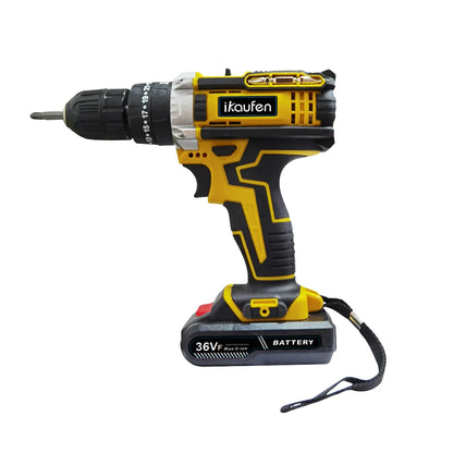 Multifunctional 21V rechargeable impact drill lithium battery cross-border flashlight gun drill electric screwdriver electric dr