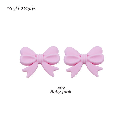 10pcs Silicone Bowknot Beads for DIY Jewelry Making - Smarsty