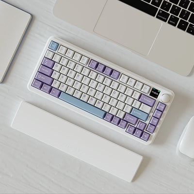 81 Keys Gaming Keyboard Wrist Rest Pad Ergonometric Soft Memory Foam Hand Support Anti-Slip Stable Base for Work Studying Gaming