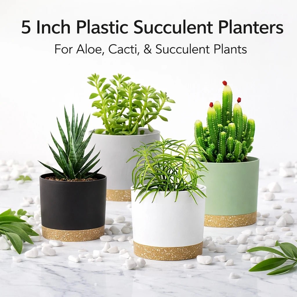 4pcs Flowerpot 5inch Removable Bottom Round Flower Pot Detachable Bottom Flower Pot Home Supplies Breathable Flower Pot
