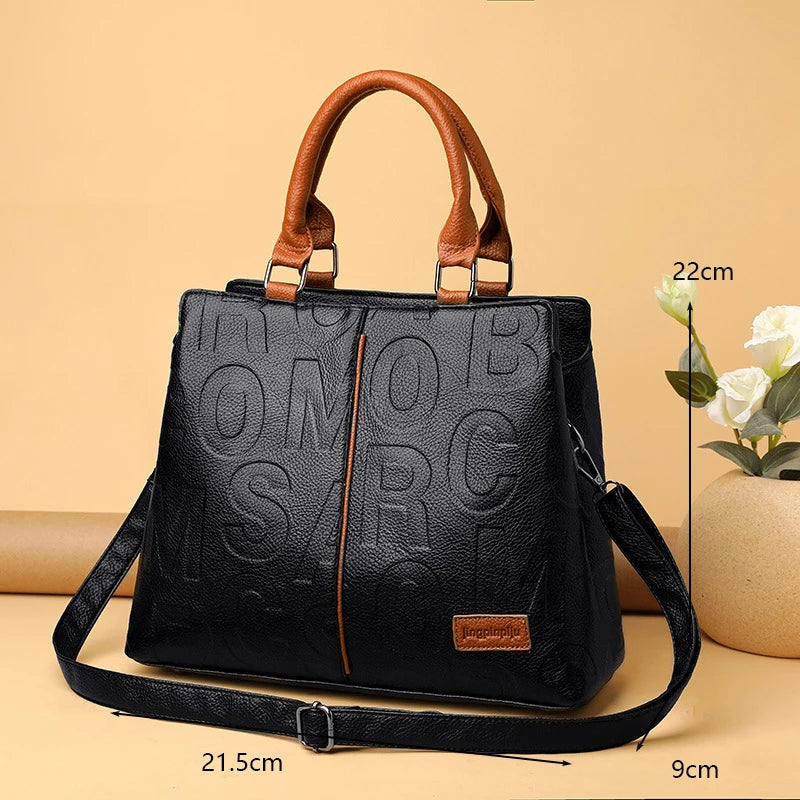 PU Leather Crossbody Bag For Women Large Capacity Travel - Smarsty