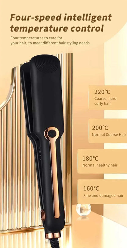 Negative Ion Ceramic Hair Straightener with Adjustable Temperature - Smarsty