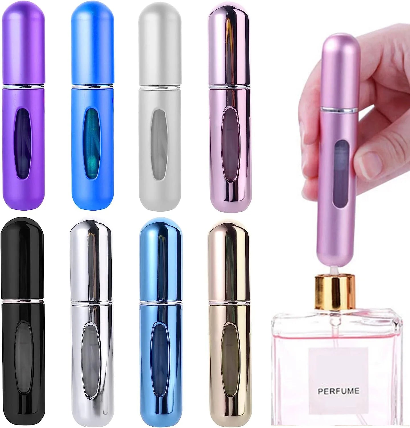 Portable Refillable Mini Perfume Spray Bottle 5ml 8ml - Smarsty