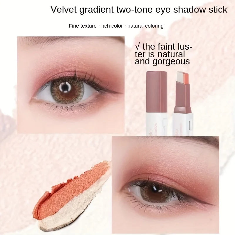 Two Color Gradient Eye Shadow Stick for Natural Looks - Smarsty