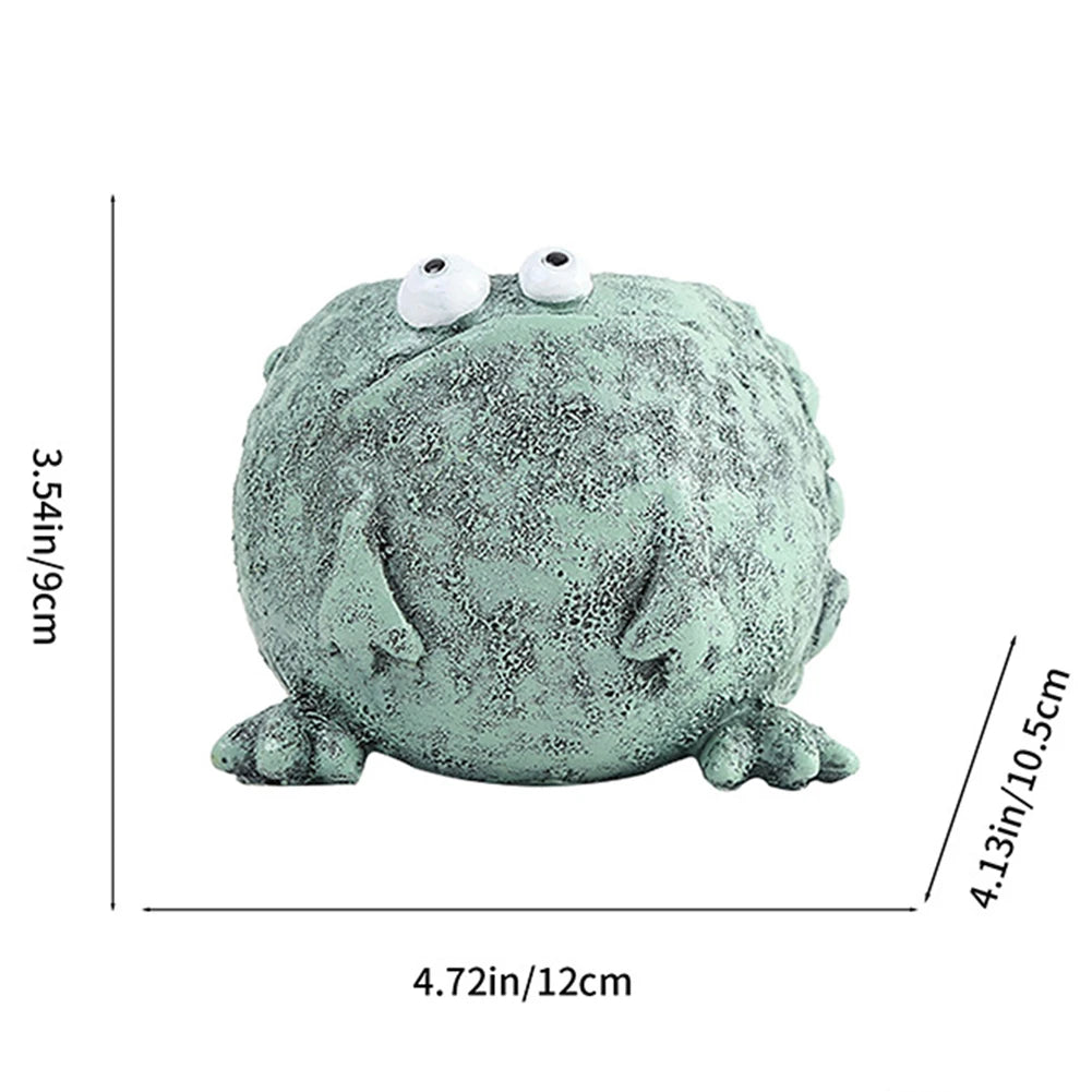 Funny Frog Planter Resin Cartoon Frog Flower Container Cute Frog Succulent Pot Small Frog Planter Ornament for Indoor Plants