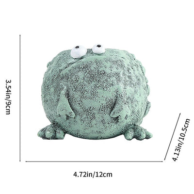 Funny Frog Planter Resin Cartoon Frog Flower Container Cute Frog Succulent Pot Small Frog Planter Ornament for Indoor Plants