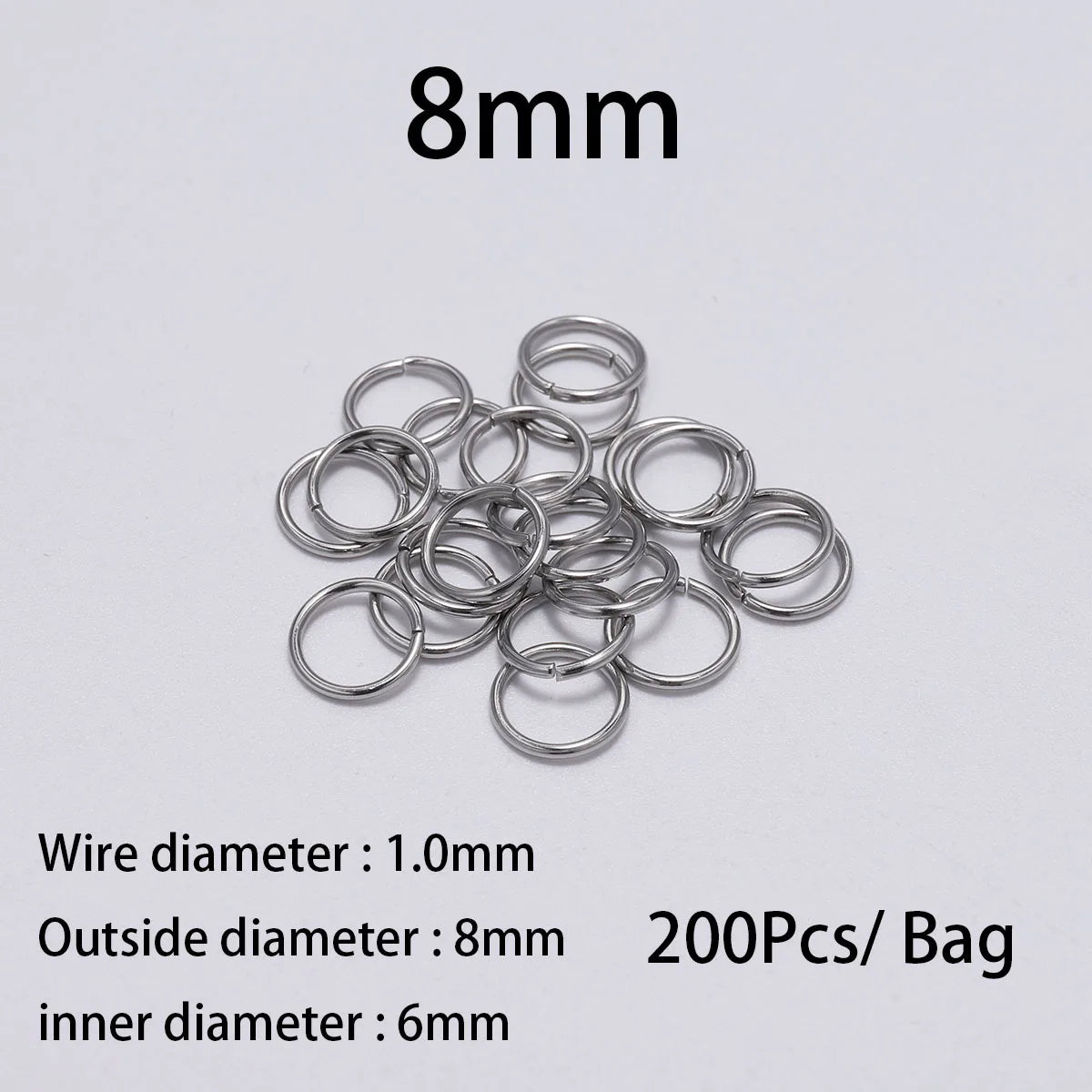Stainless Steel Jump Rings Set Durable Rust Resistant - Smarsty