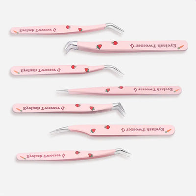 Stainless Steel Eyelash Tweezers for Easy 3D Lash Application - Smarsty