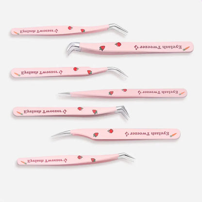 Stainless Steel Eyelash Tweezers for Easy 3D Lash Application - Smarsty