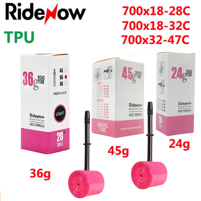 RideNow TPU Bike Inner Tube 700C 700x18 23 25 28 32 35 37 40 47C Road Bicycle Tire MTB Bike Camera 29x1.5 1.75 1.9 pneu aro - Smarsty