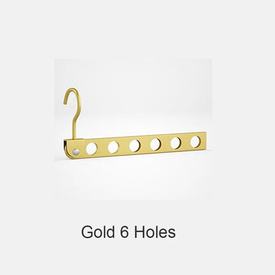 8 Holes Storage Rack for Clothes Hanger Organizer Foldable Rotatable Magic Metal Hangers Storage Rack Wardrobe Space Saver Hook by Smarsty